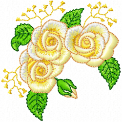 Flowers Embroidery Design 3